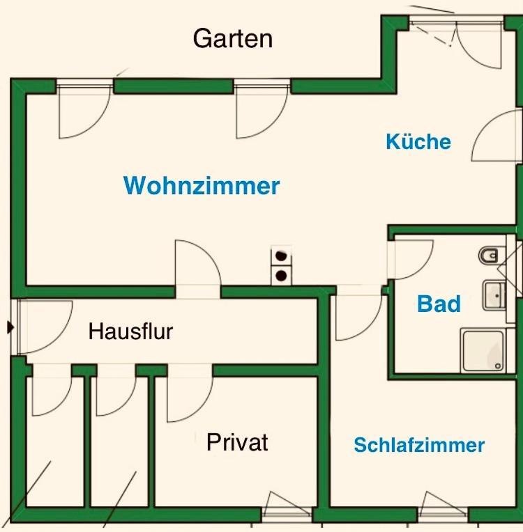 Ferienwohnung Green Garden Berlino Esterno foto